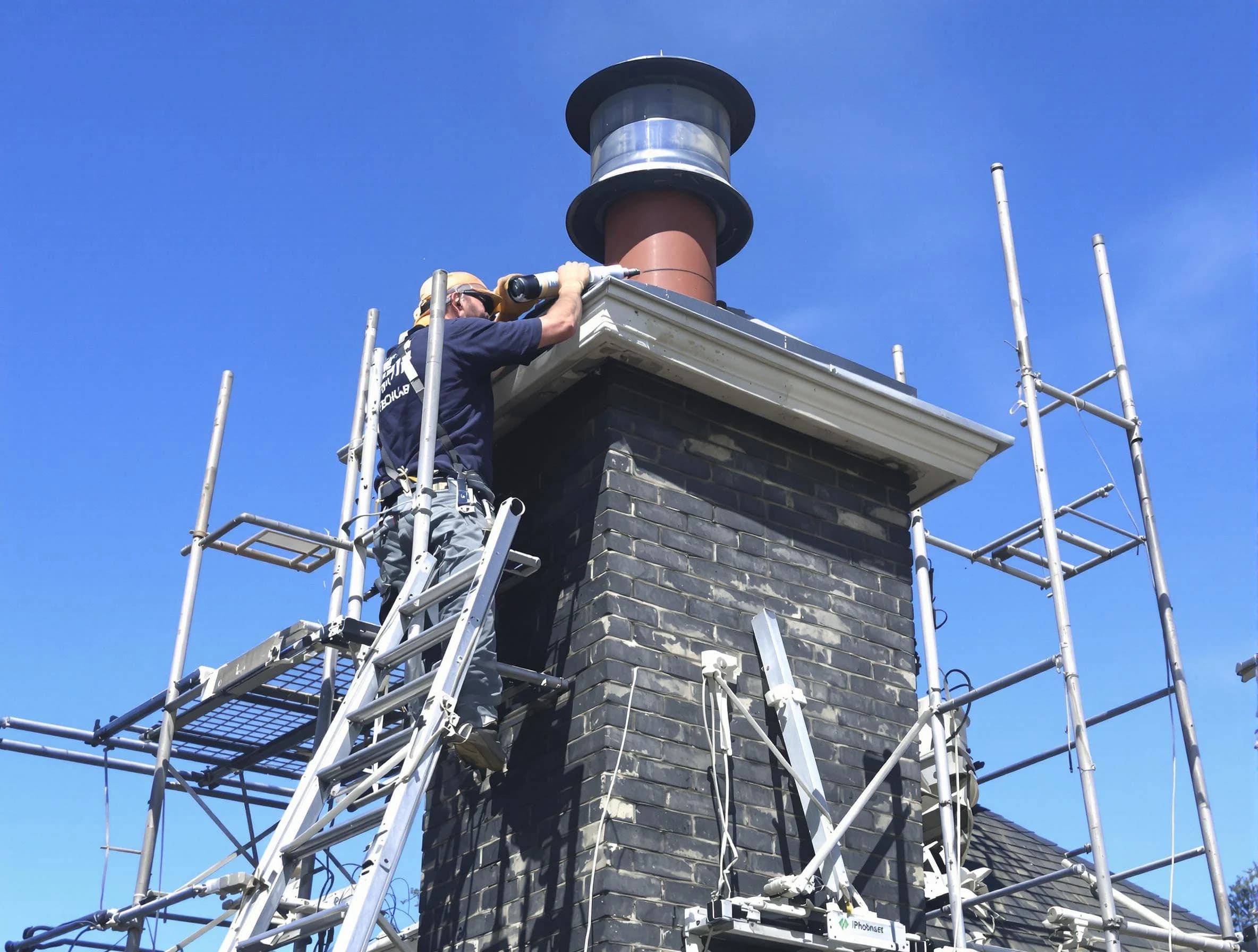 Sturdy chimney crown finished by Slaughterville Chimney Sweep in Slaughterville, OK