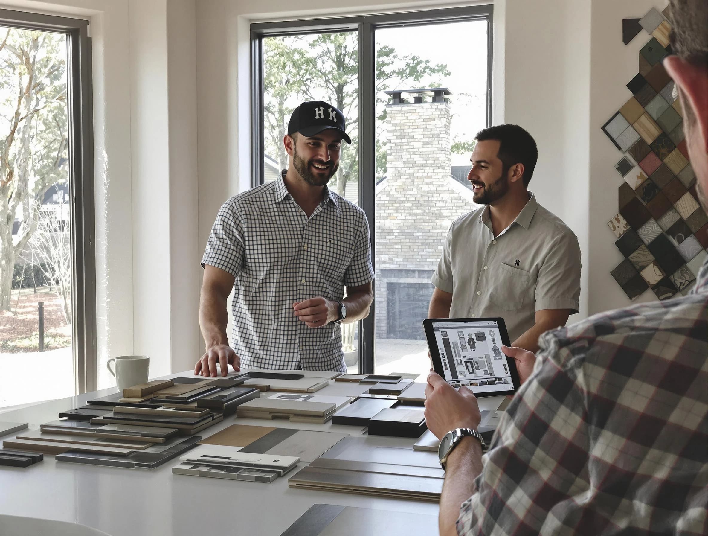 Slaughterville Chimney Sweep remodeling a chimney and fireplace in Slaughterville, OK